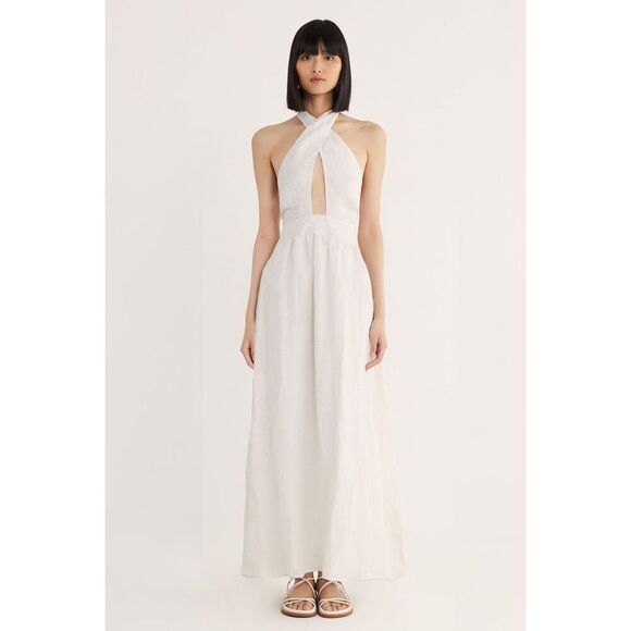 $329 Revolve x Rumer DELPHINE HALTER MAXI size medium m3 - Picture 1 of 7